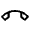 Call End Icon from Rounded Line - Material Symbols Set