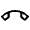 Call End Icon from Sharp Line - Material Symbols Set