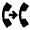 Call Forwarding Fill Icon from Sharp Fill - Material Pro Set