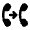 Call Forwarding Fill Icon from Rounded Fill - Material Pro Set