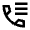 Call Log Icon from Sharp Line - Material Pro Set