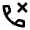 Call Rejected Icon from Outlined Line - Material Pro Set