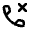 Call Rejected Icon from Rounded Line - Material Pro Set