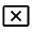 Cancel Presentation Icon from Outlined Line - Material Symbols Set