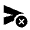 Cancel Schedule Send Fill Icon from Sharp Fill - Material Symbols Set