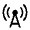 Cell Tower Icon from Outlined Line - Material Symbols Set