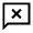 Chat Error Icon from Sharp Line - Material Symbols Set