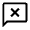 Chat Error Icon from Outlined Line - Material Symbols Set