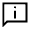 Chat Info Icon from Sharp Line - Material Symbols Set
