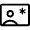Contact Emergency Icon from Rounded Line - Material Symbols Set