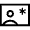 Contact Emergency Icon from Sharp Line - Material Symbols Set