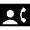 Contact Phone Fill Icon from Sharp Fill - Material Symbols Set