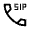 Dialer Sip Icon from Sharp Line - Material Symbols Set