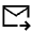 Forward To Inbox Icon from Sharp Line - Material Symbols Set