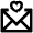 Heart Envelope Icon from Atlas Line Set