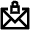 Lock Envelope Icon from Atlas Line Set