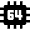 64 Bit Chip Icon from Nova Solid - Free Set