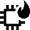 Computer Chip Temperature Fire Icon from Nova Line - Free Set