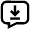 Arrow Down Line Chat Icon from Atlas Line Set