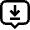 Arrow Down Line Message Icon from Atlas Line Set