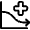 Graph Cured Decreasing Icon from Covid - Free Set