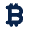 Currency Bitcoin 2 Fill Icon from Mingcute Fill Set