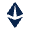Ethereum Fill Icon from Mingcute Fill Set