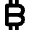 Currency Bitcoin Icon from Nova Solid Set