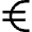 Currency Euro Icon from Nova Line Set