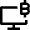 Cypto Currency Personal Computer Icon from Nova Line Set