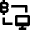Cypto Currency Wire Transfer Personal Computer Icon from Nova Solid Set