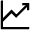 Arrow Up Graph Icon from Atlas Line Set