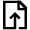 File Arrow Up Icon from Atlas Line Set