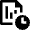 Stock Records Clock Icon from Nova Line Set