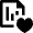 Stock Records Favourite Heart Icon from Nova Line Set