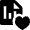 Stock Records Favourite Heart Icon from Nova Solid Set