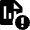 Stock Records Warning Icon from Nova Solid Set