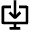Data Transfer Personal Computer Download Icon from Nova Line Set