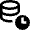 Database Clock Schedule Icon from Nova Line Set