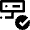 Database Server Check Approve Icon from Nova Line Set