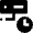 Database Server Clock Schedule Icon from Nova Solid Set