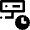 Database Server Clock Schedule Icon from Nova Line Set