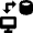 Database Server Personal Computer File Transfer Icon from Nova Solid Set