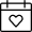 Calendar Favorite Heart icon - Free transparent PNG, SVG. No Sign up needed.