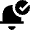 Bell Notification Check Icon from Nova Solid Set