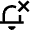 Bell Notification Mute Disable 2 Icon from Nova Line Set