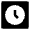 Clock Square Icon from Nova Solid Set
