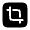 Crop Minimalistic Icon from Solar Bold Set