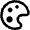 Design Paint Palette Tray Icon from Nova Line Set