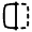 Mirror Left Icon from Solar Linear Set